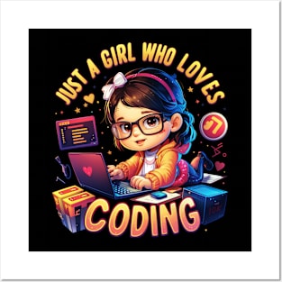 Just a girl who loves coding Posters and Art